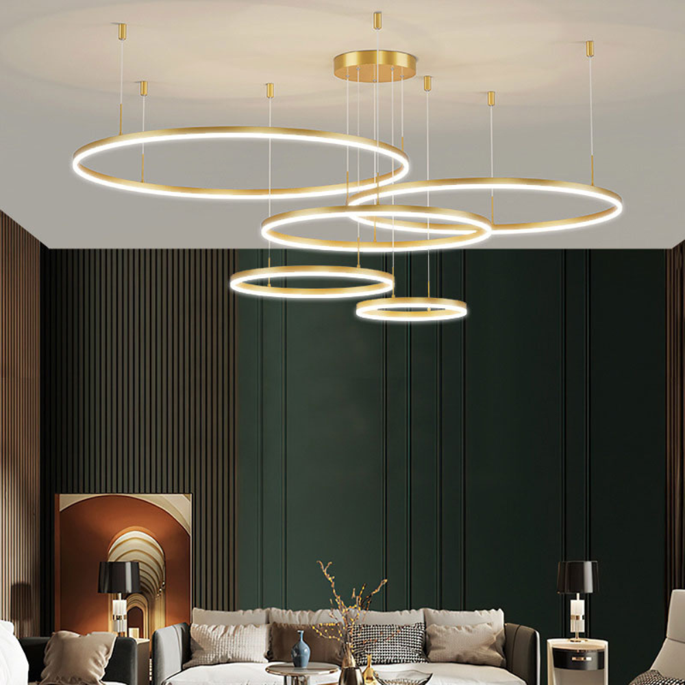 Modern Pendant Light with Ring Design | Contemporary Ceiling