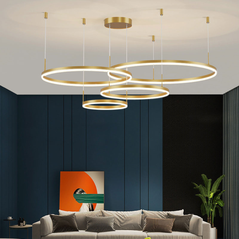 Modern Pendant Light with Ring Design | Contemporary Ceiling
