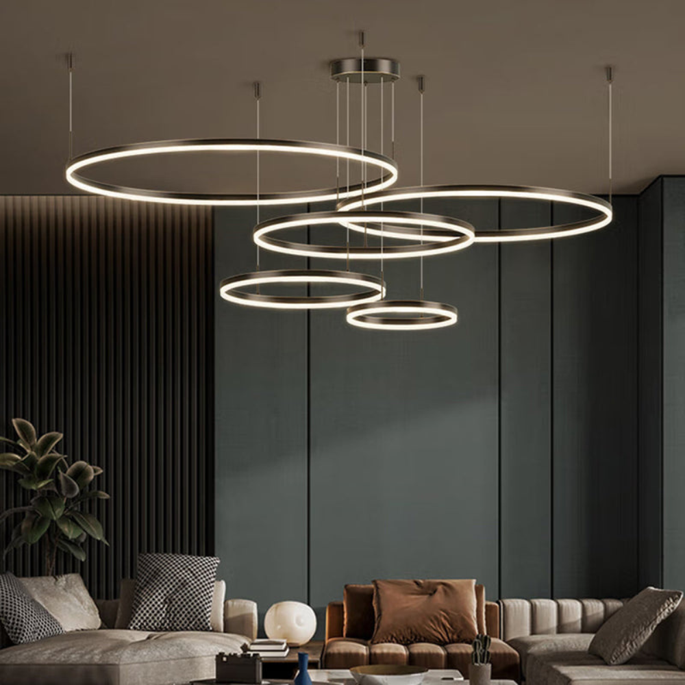 Modern Pendant Light with Ring Design | Contemporary Ceiling
