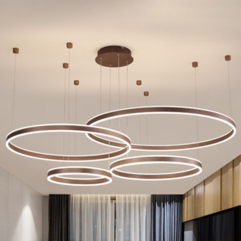 Modern Pendant Light with Ring Design | Contemporary Ceiling