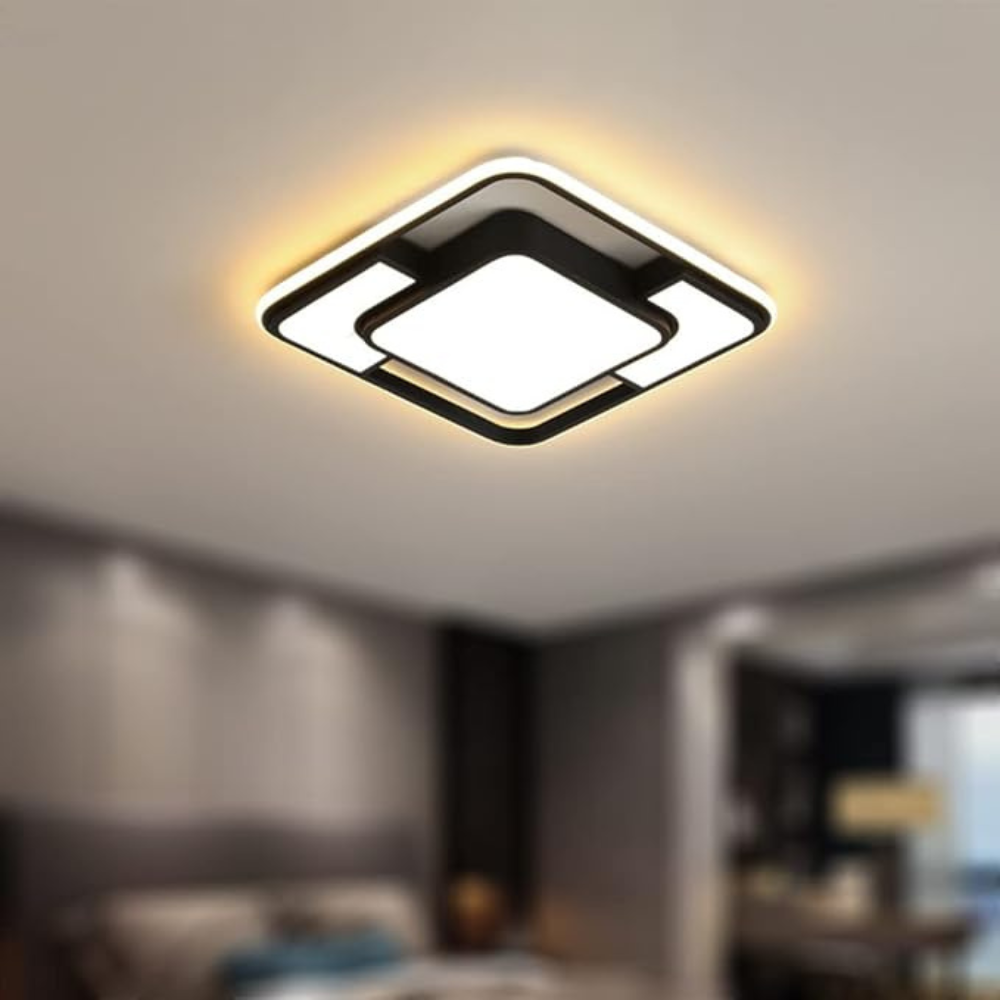 Remote Controlled LED Fixture | Modern Ceiling Light for Living and Dining Rooms