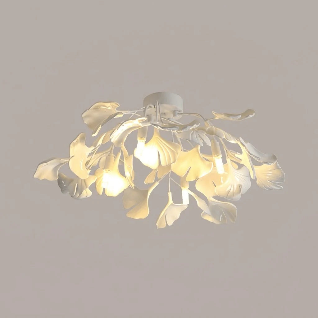 Ginkgo Leaf Chandelier | Nature-Inspired Branch Ceiling Fixture
