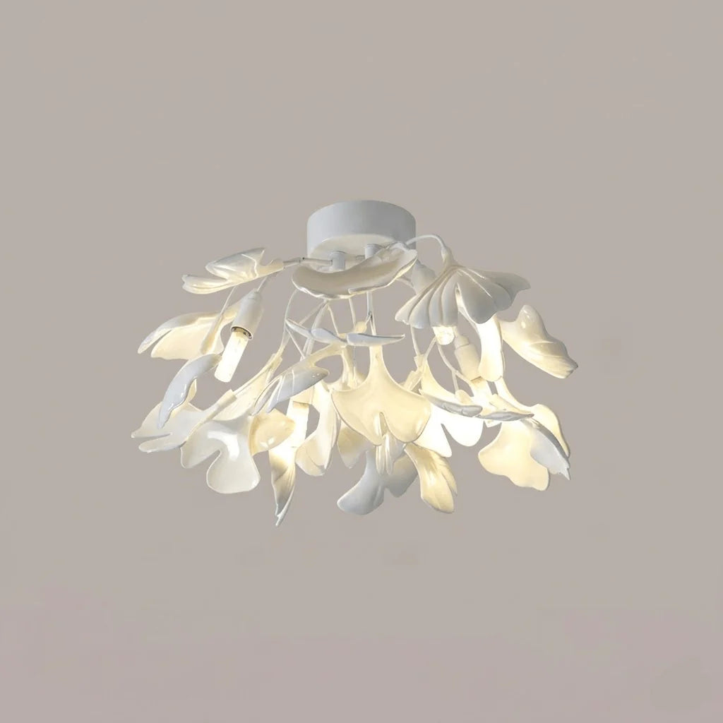 Ginkgo Leaf Chandelier | Nature-Inspired Branch Ceiling Fixture