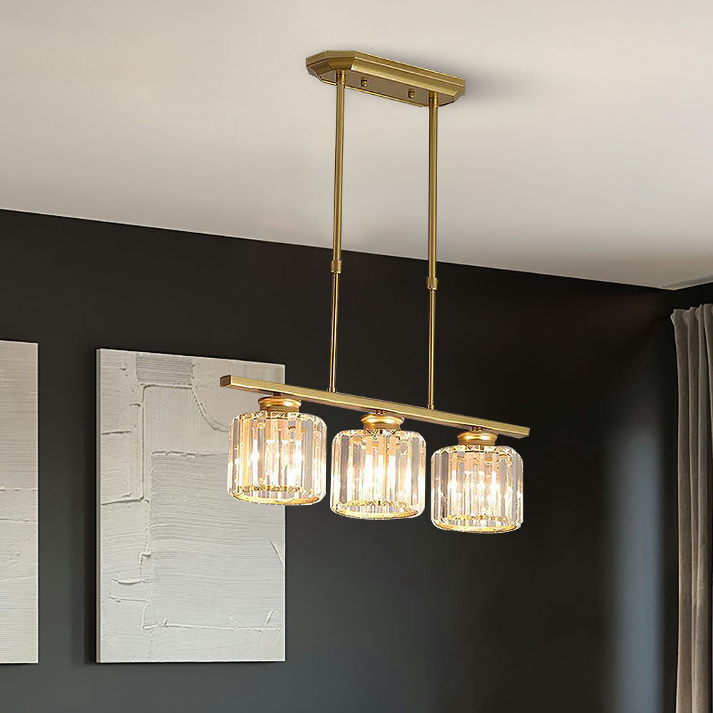 Pendant Light | Rectangular Multi Glass Shade