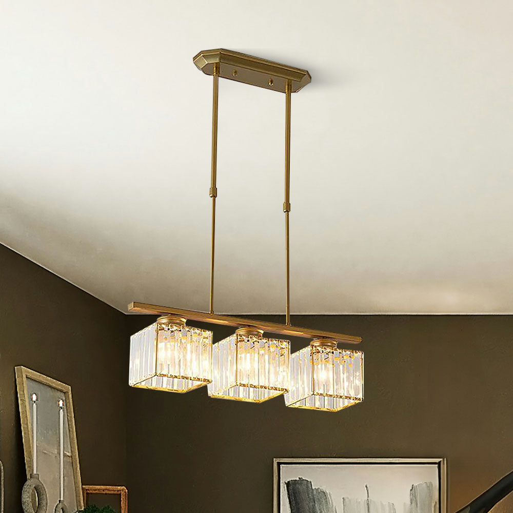 Pendant Light | Rectangular Multi Glass Shade