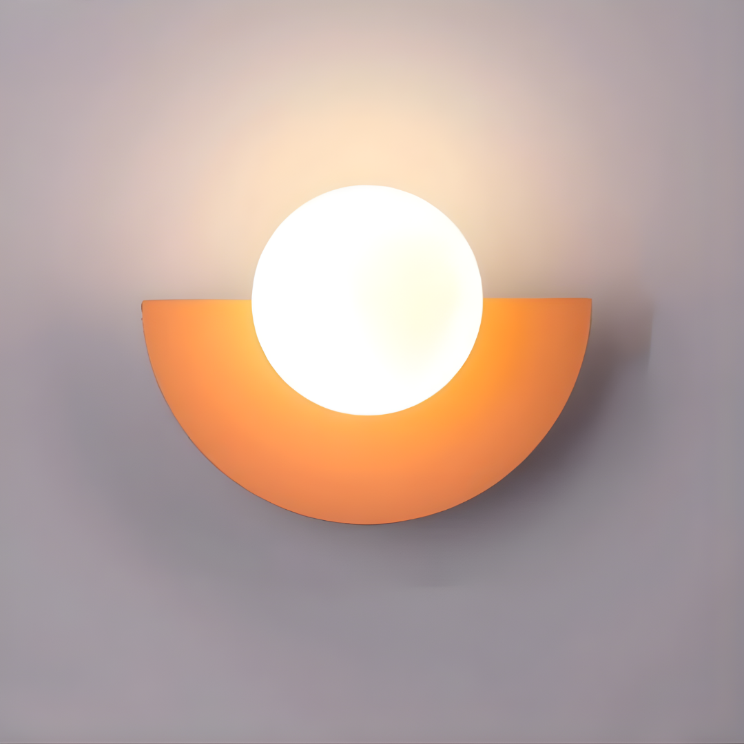 Wall Light | Semi-Circle Metal Fixture