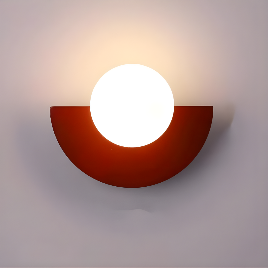 Wall Light | Semi-Circle Metal Fixture