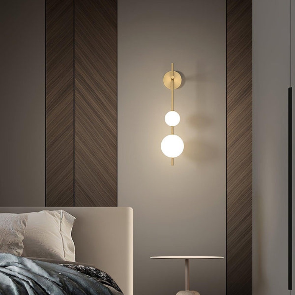 Modern Wall Light | Vertical Glass Globe