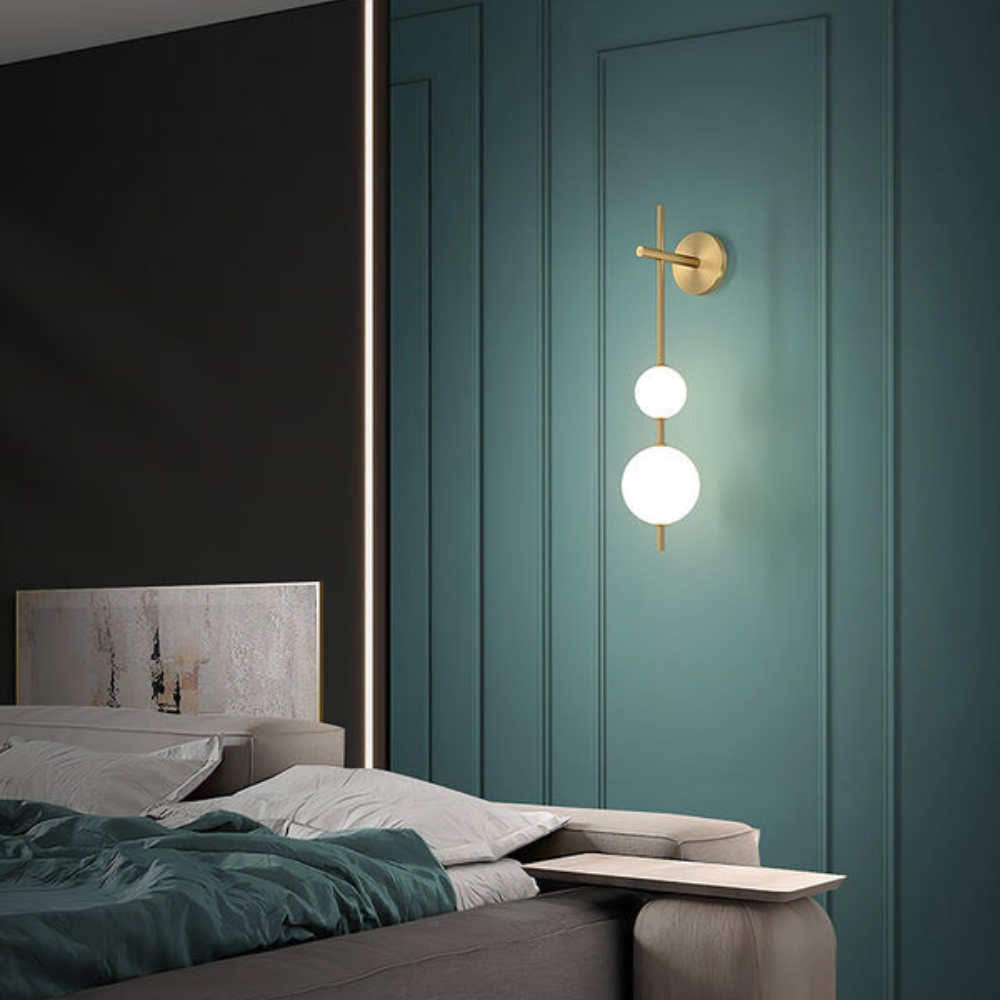 Modern Wall Light | Vertical Glass Globe