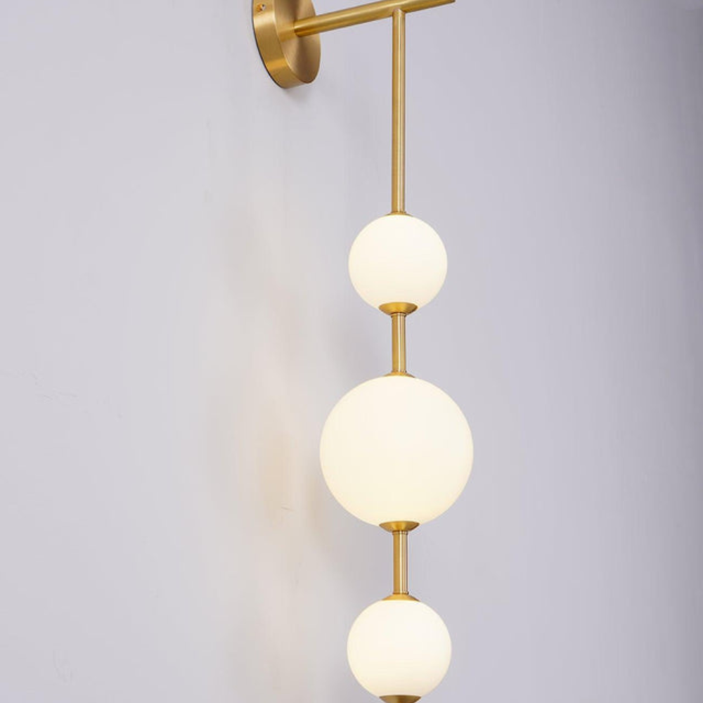 Modern Wall Light | Vertical Glass Globe