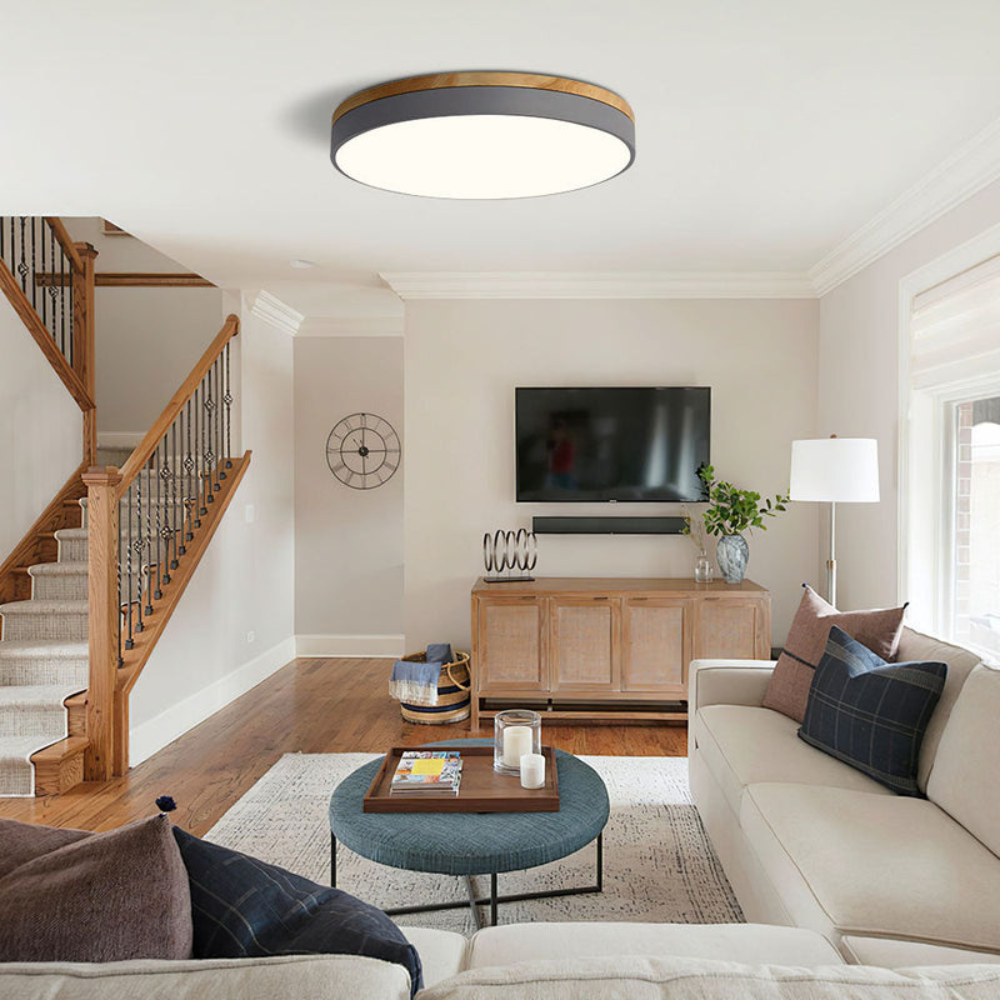 Flush Mount Ceiling Light | Round Disc Design for Modern Interiors