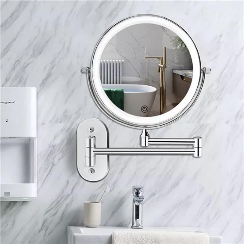 Wall Mounted Mirror LED | Magnifying Bathroom Fixture