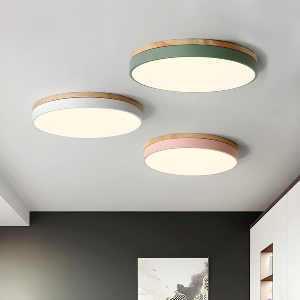 Flush Mount Ceiling Light | Round Disc Design for Modern Interiors