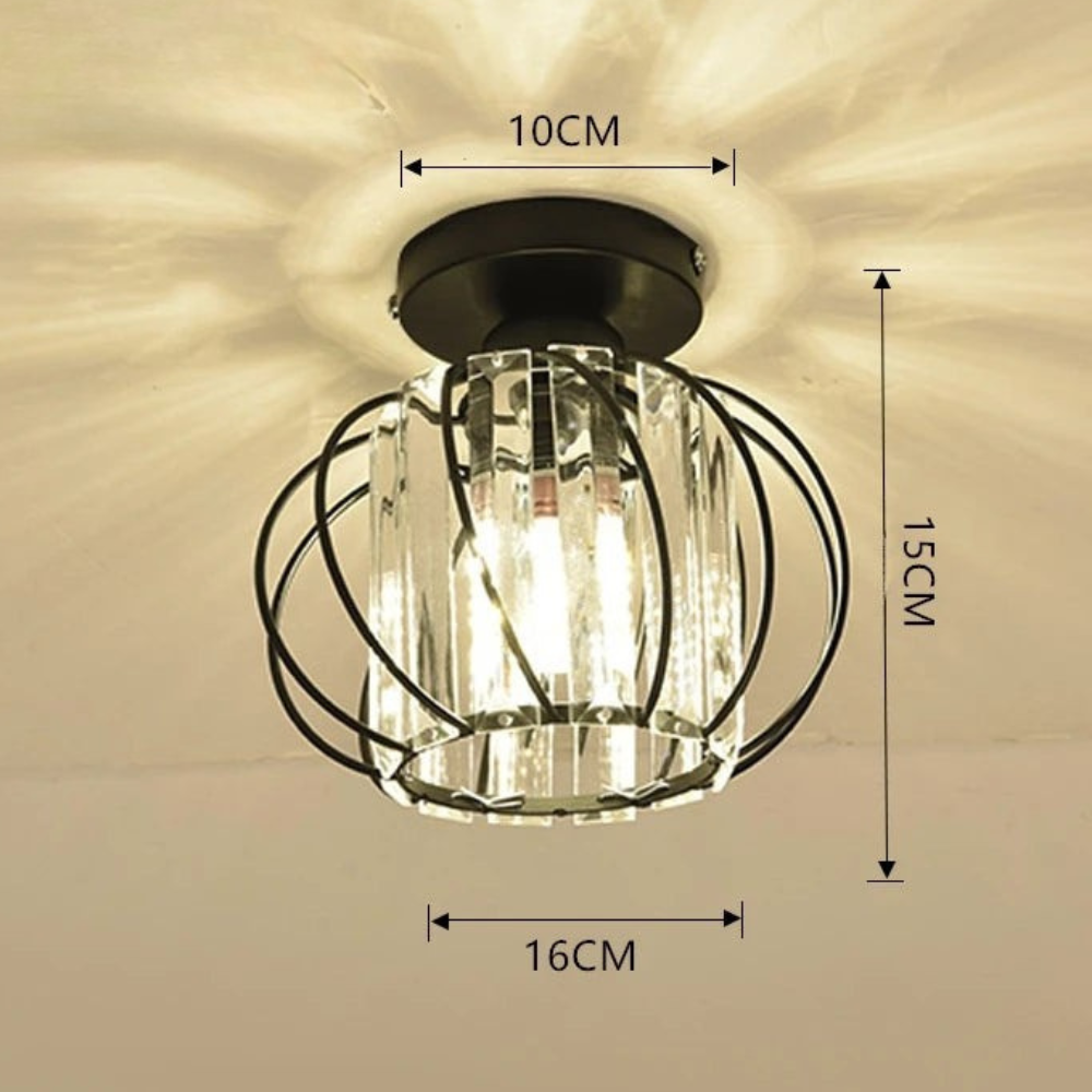 Crystal Flush Light | Nordic Style Ceiling Fixture