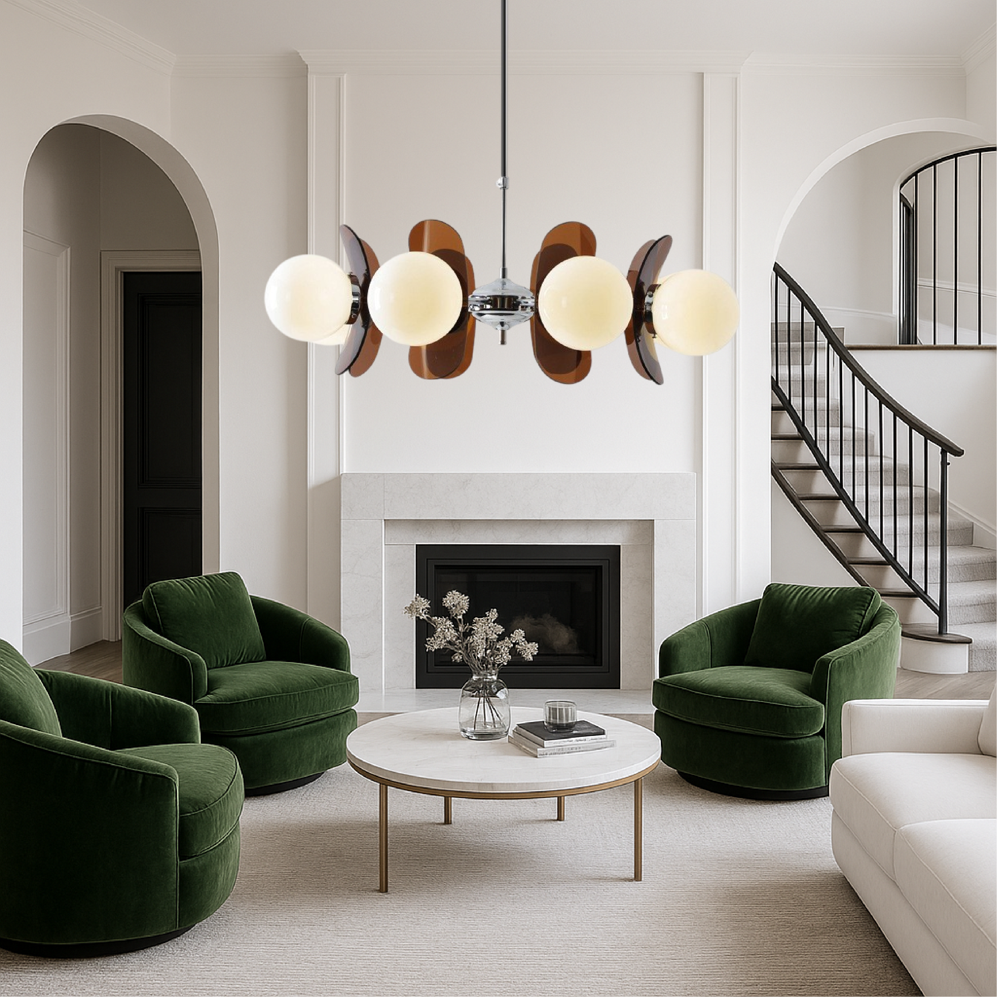 Pendant Light | Mid Century Globe Design