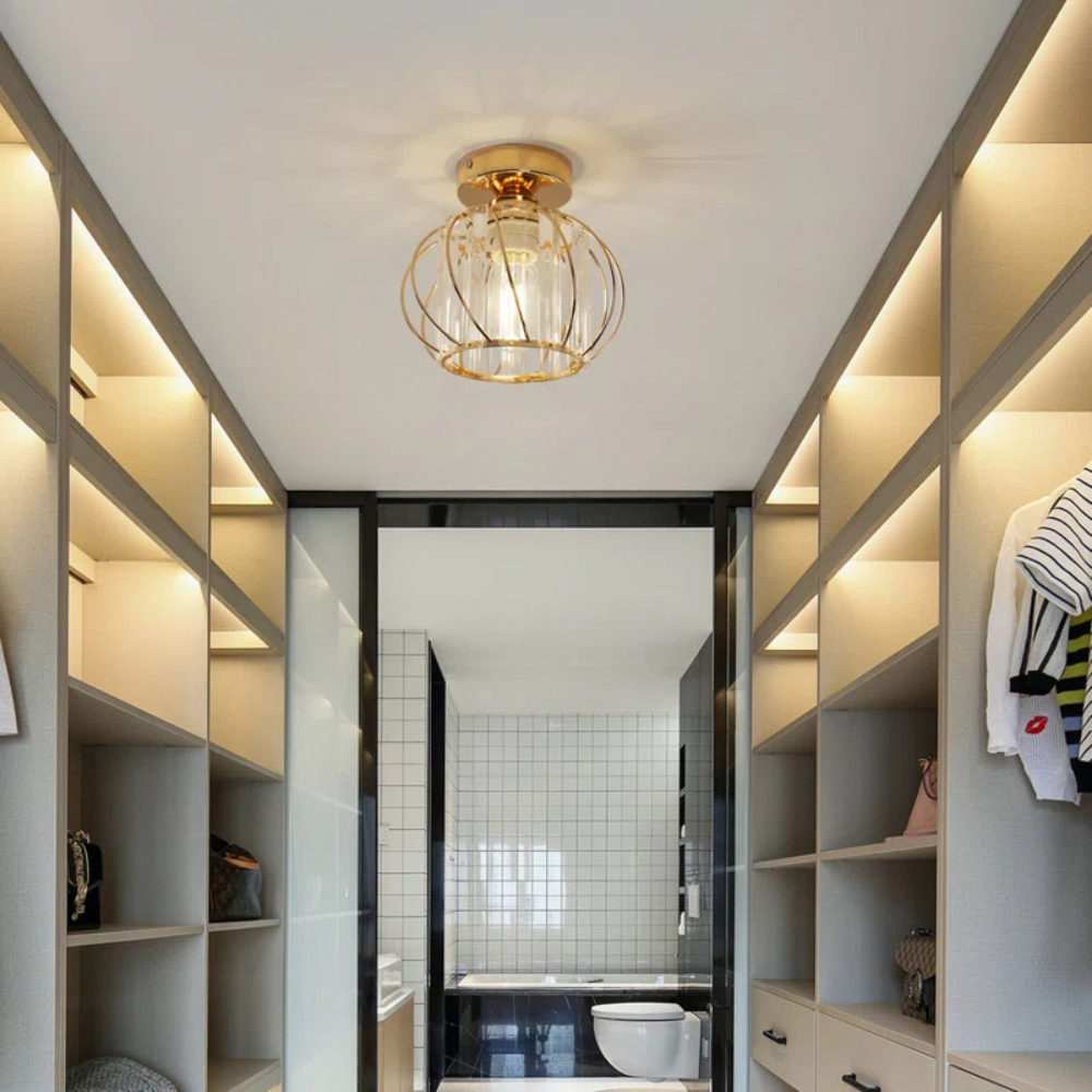 Crystal Flush Light | Nordic Style Ceiling Fixture
