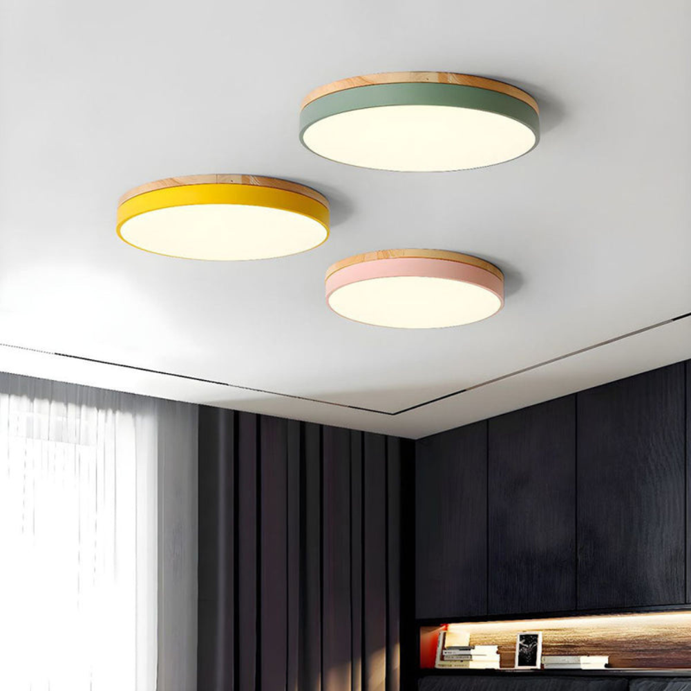 Flush Mount Ceiling Light | Round Disc Design for Modern Interiors