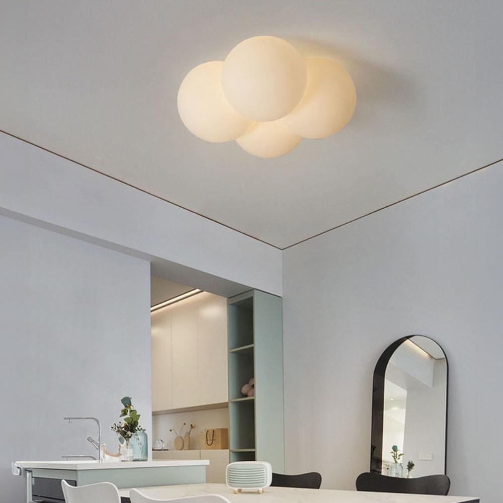 Cloud Inspired LED Ceiling Light | Modern Soft Glow Flush Mount Fixture