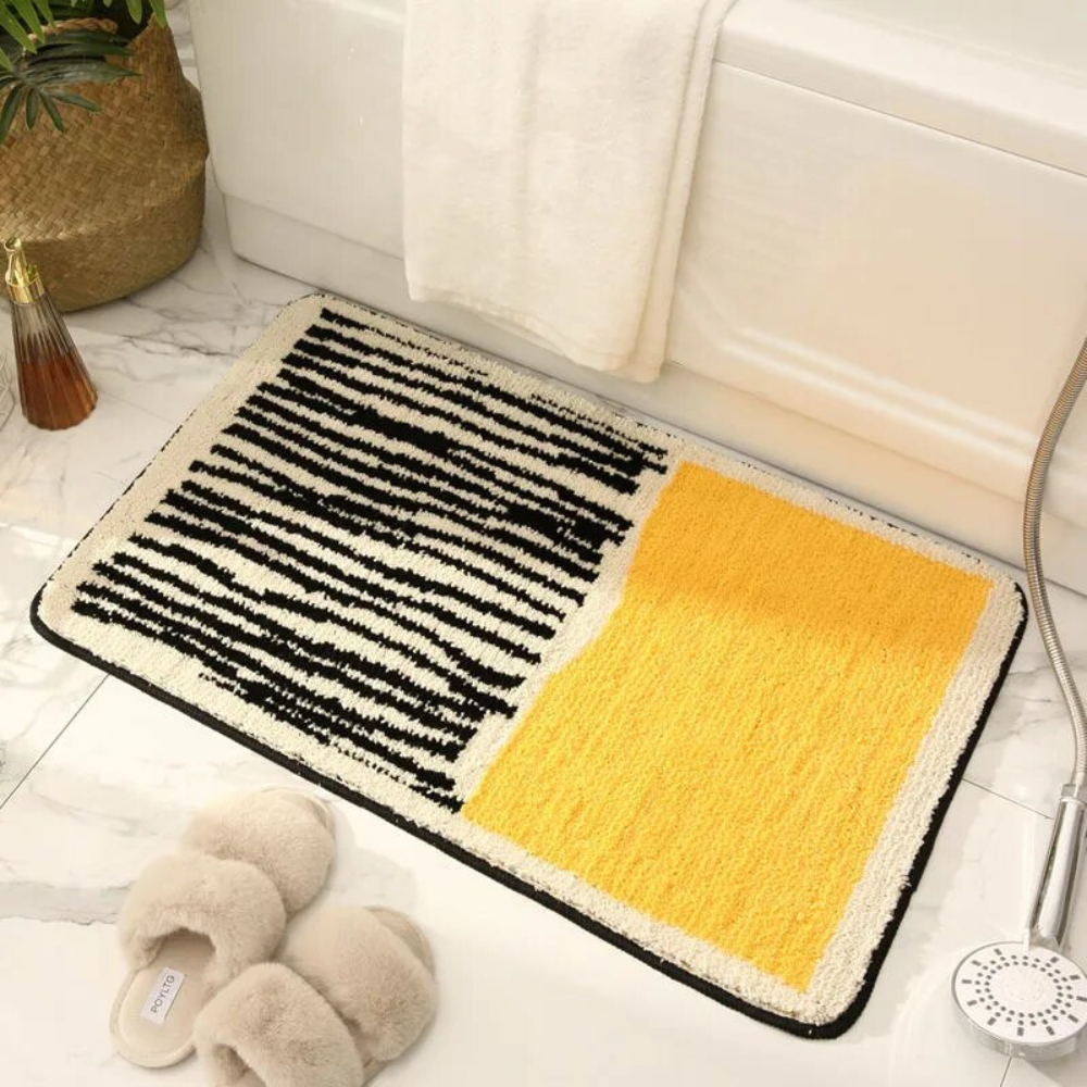 Bathroom Non Slip Bath Mat | Abstract Modern Design