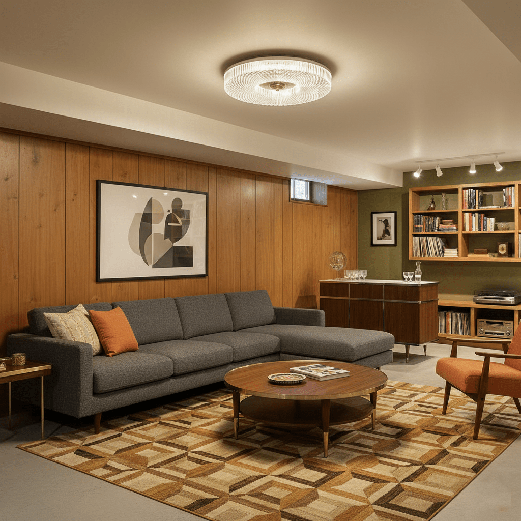 Ceiling Light | Round LED Textured Flush