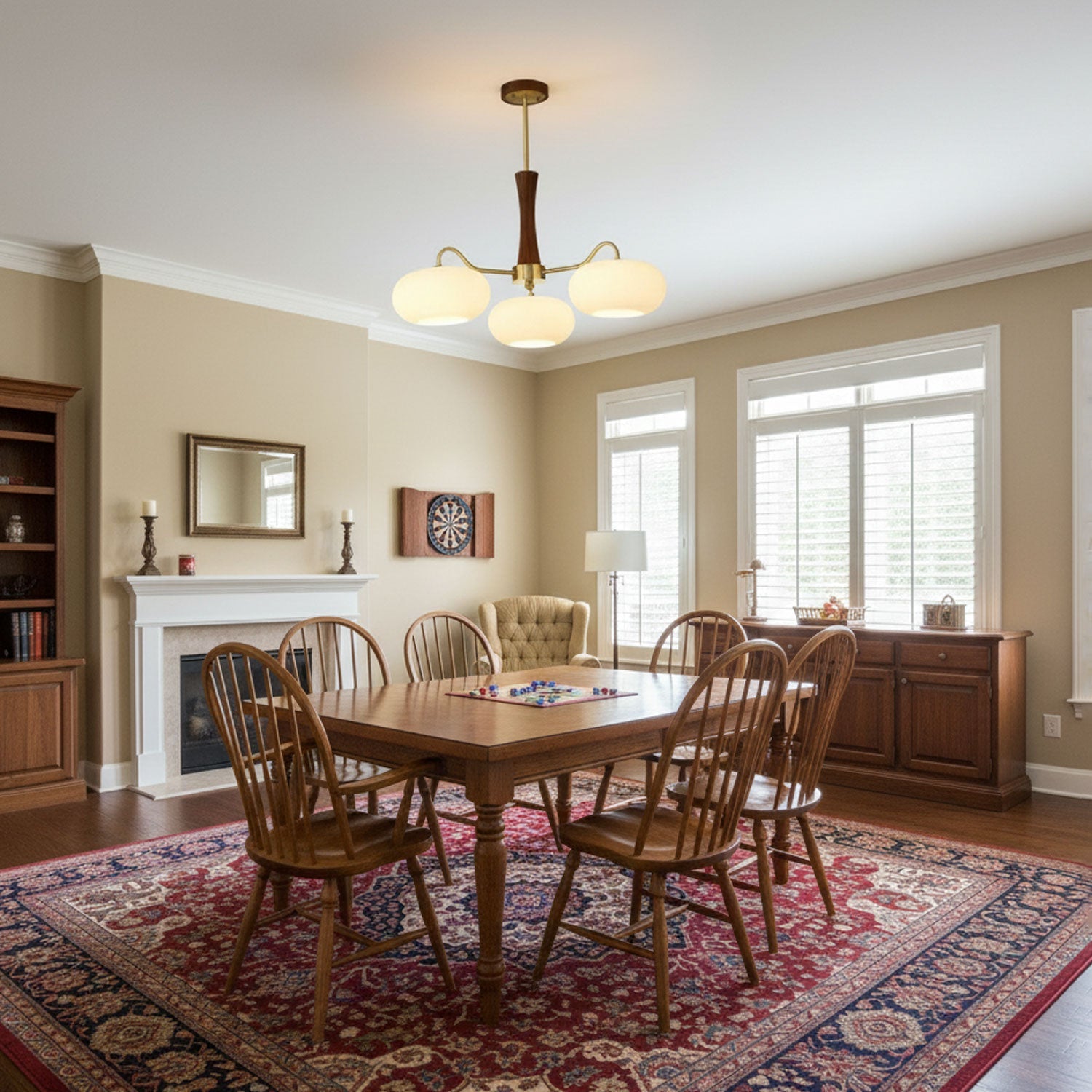 Ceiling Light  | Multi-Arm Glass Shade