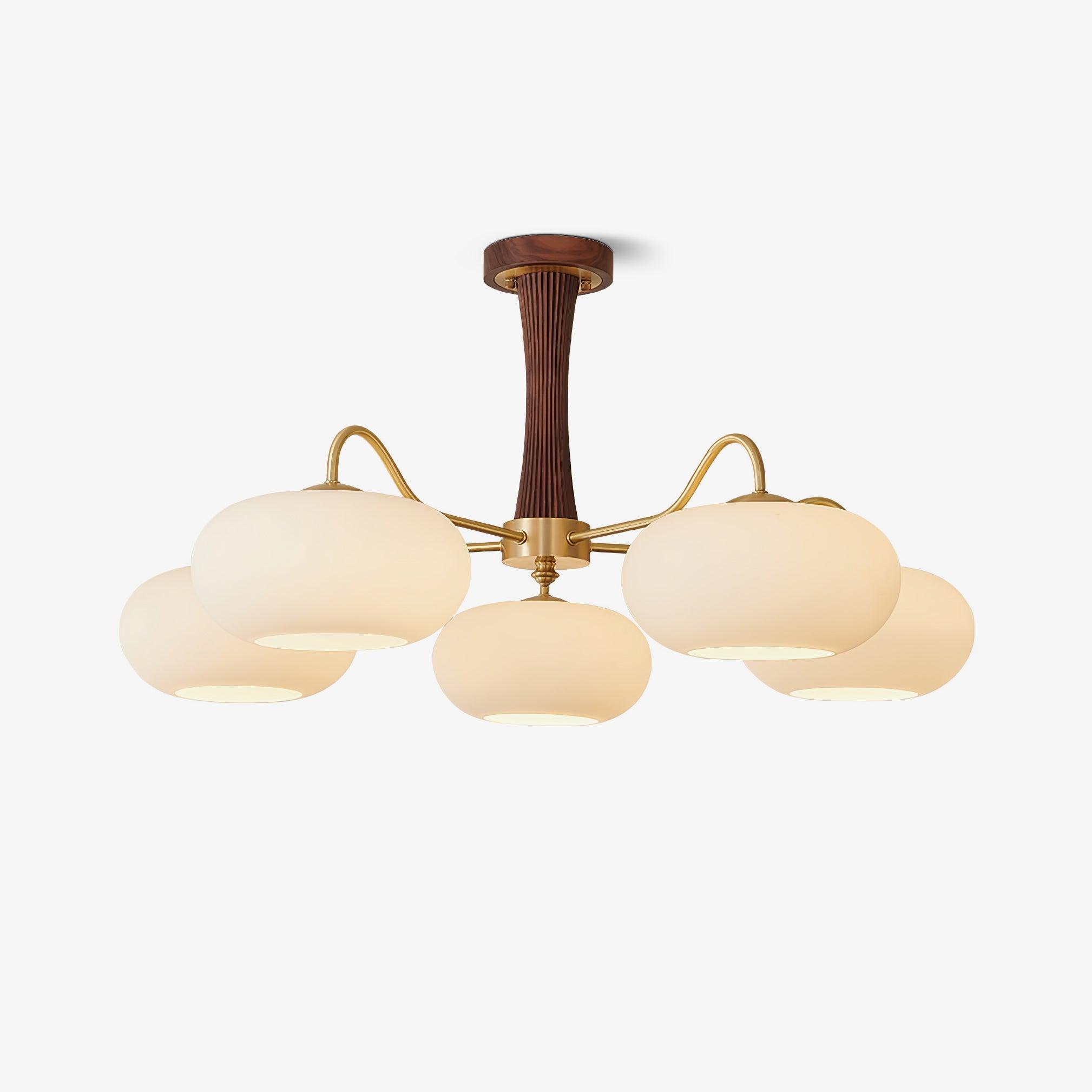 Ceiling Light  | Multi-Arm Glass Shade