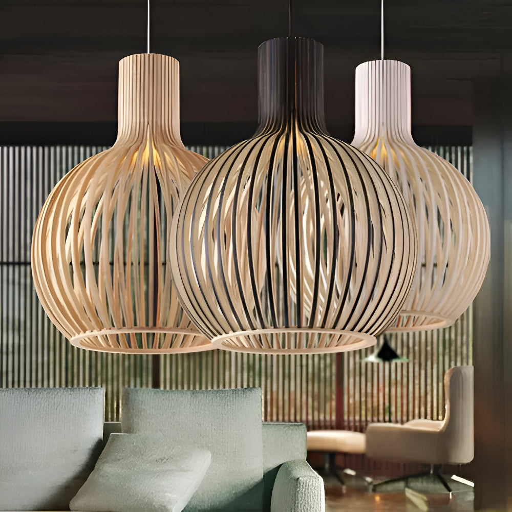 Ceiling Light | Rustic Industrial Cage Design