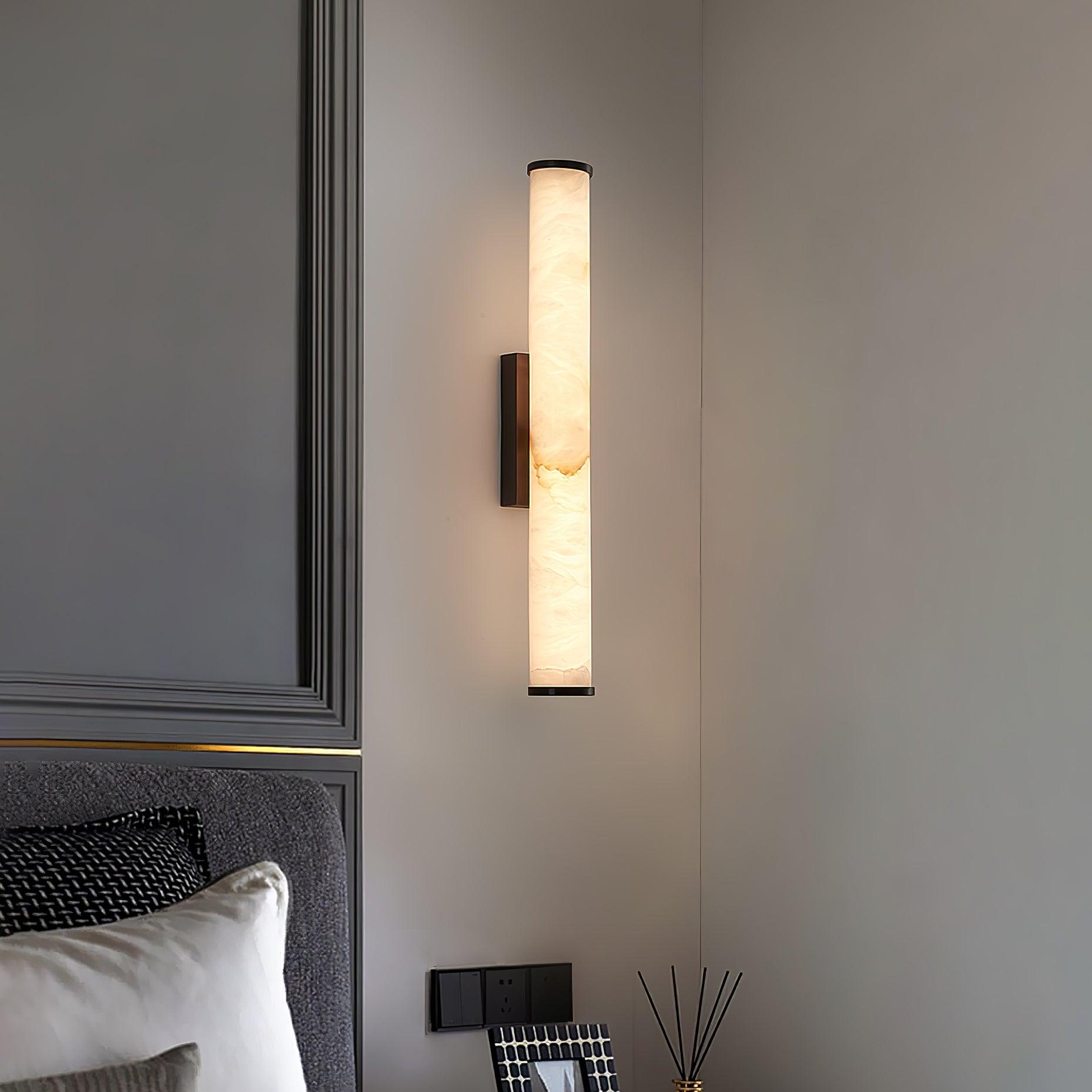 Wall Light Vertical | Alabaster LED Fixture