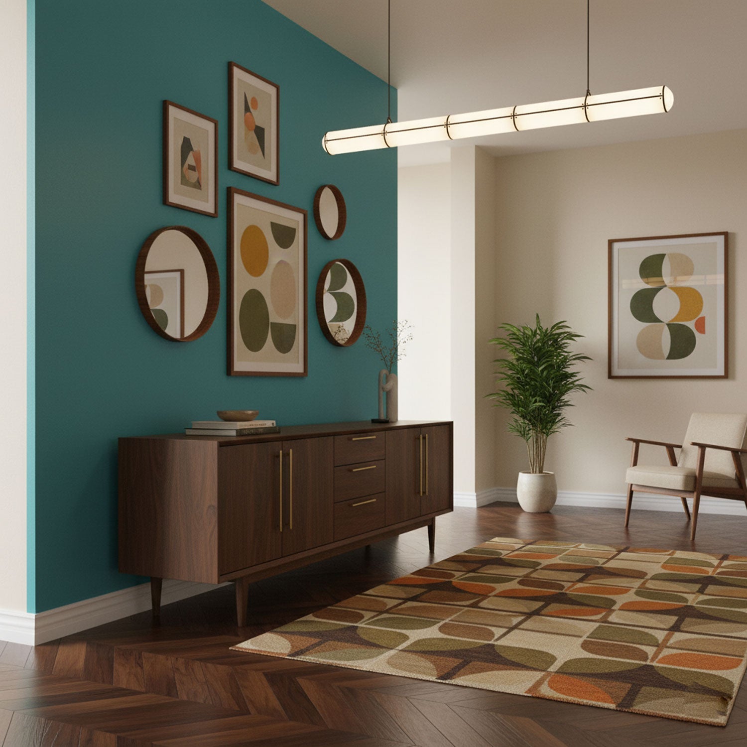 Pendant Light | Cylindrical Tube Ceiling Lamp