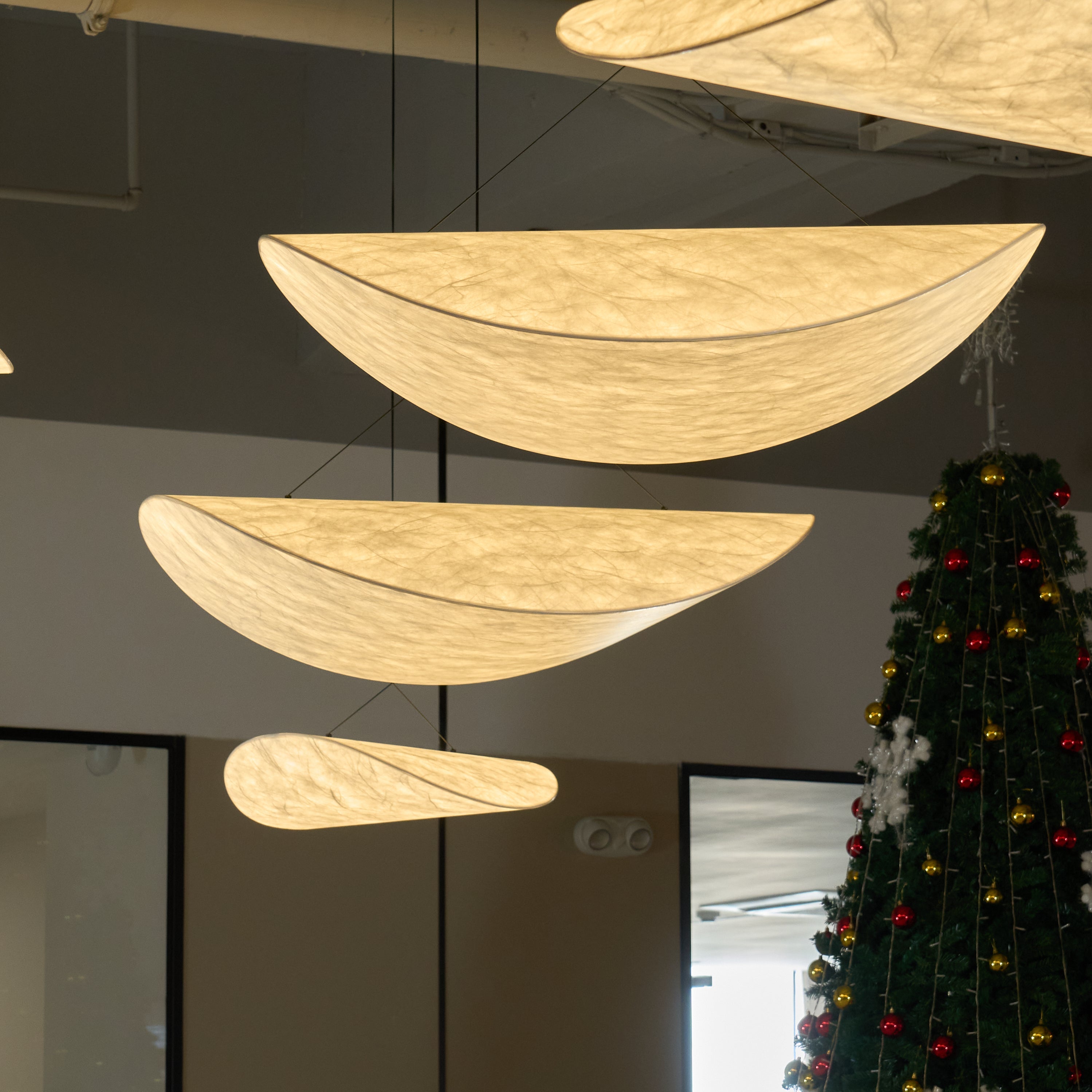 Pendant Light LED | Curved Shade Ceiling Design