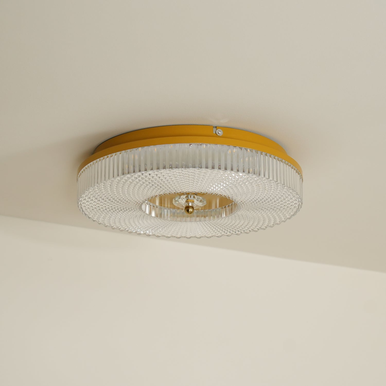 Ceiling Light | Round LED Textured Flush