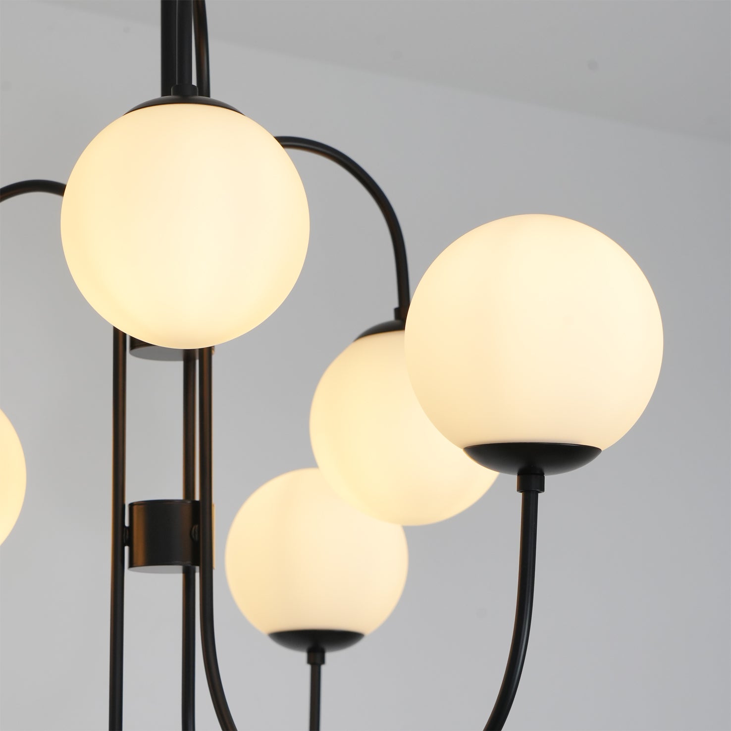 Chandelier Light Fixture | Ceiling Lamp with Gooseneck Design