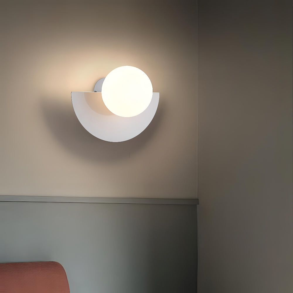 Wall Light | Semi-Circle Metal Fixture