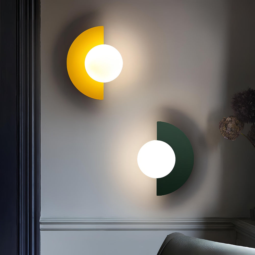 Wall Light | Semi-Circle Metal Fixture
