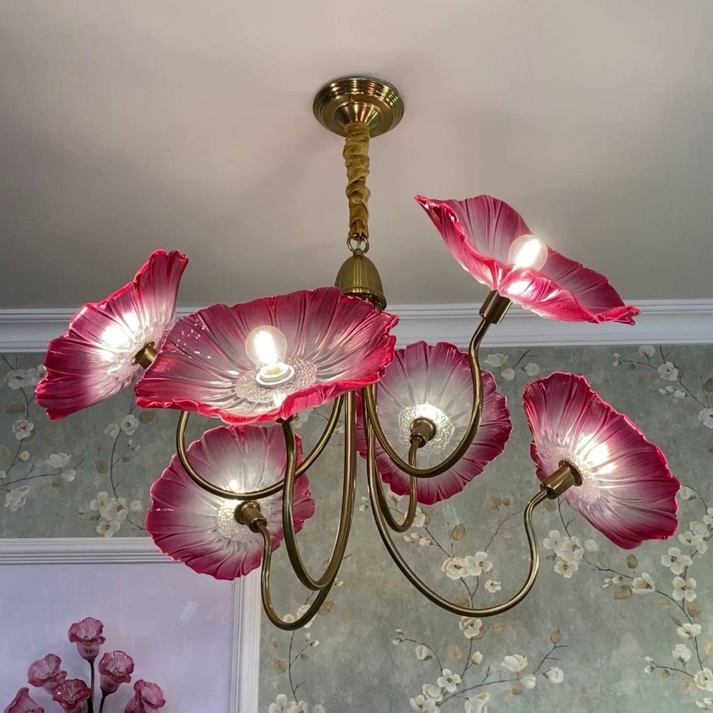 Chandelier Light | Ceiling Lamp with Lutos Flower Design