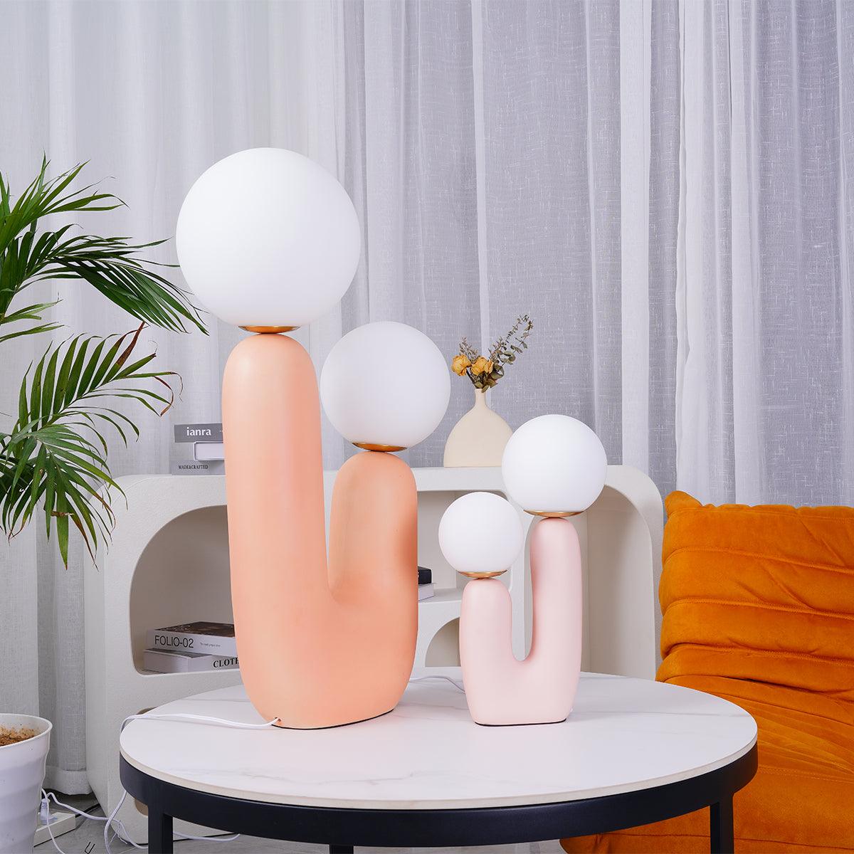 Table Lamp | Double Globe Table Light