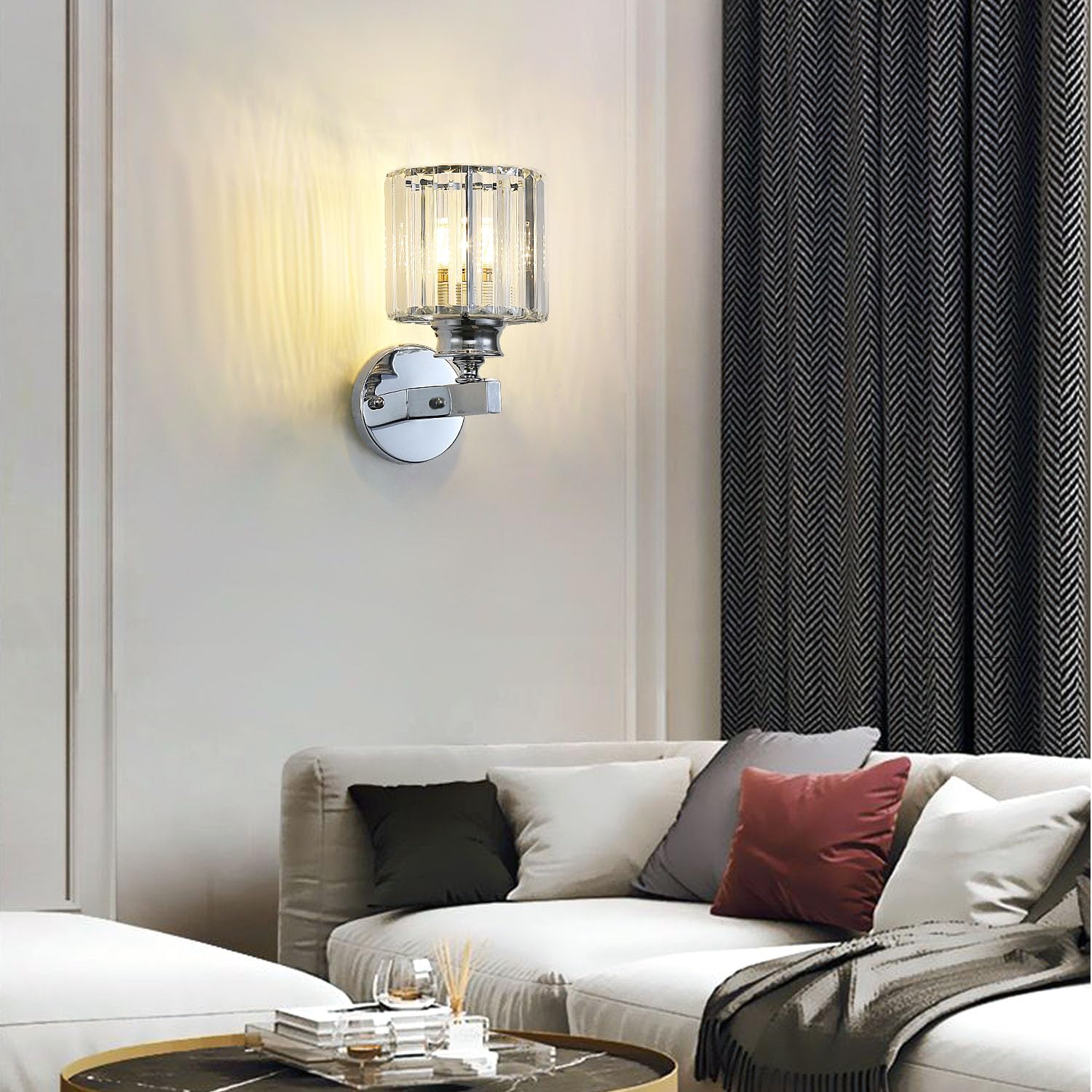 Wall Light | Textured Glass Fixture