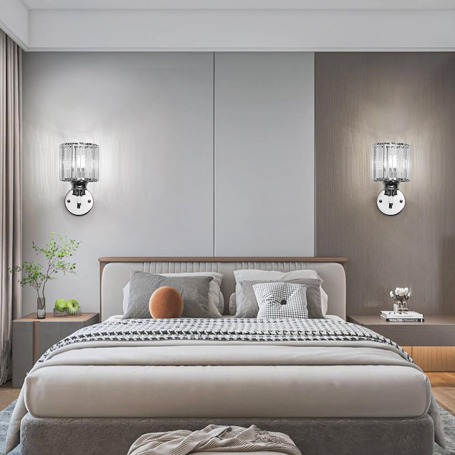 Wall Light | Textured Glass Fixture