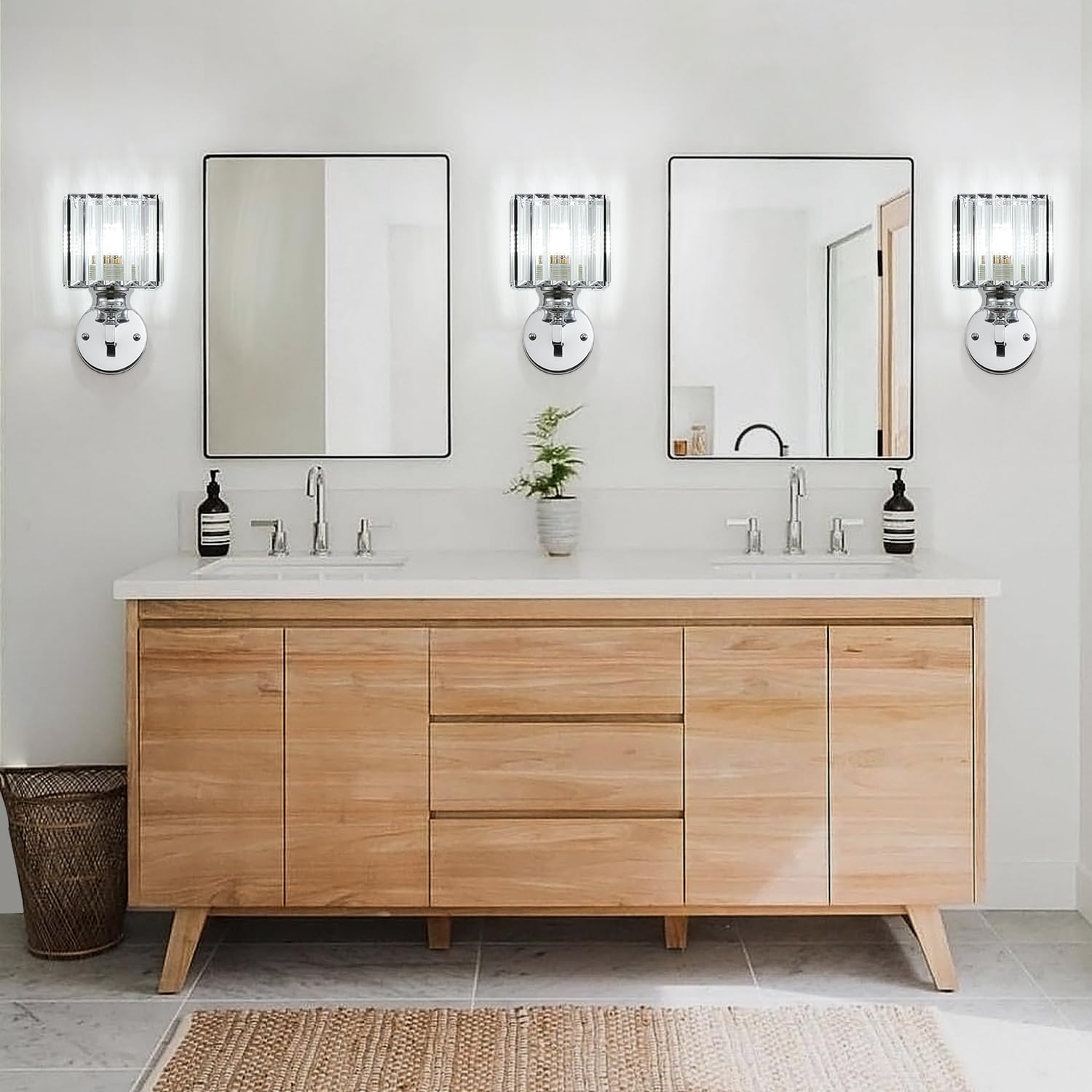 Wall Light | Textured Glass Fixture