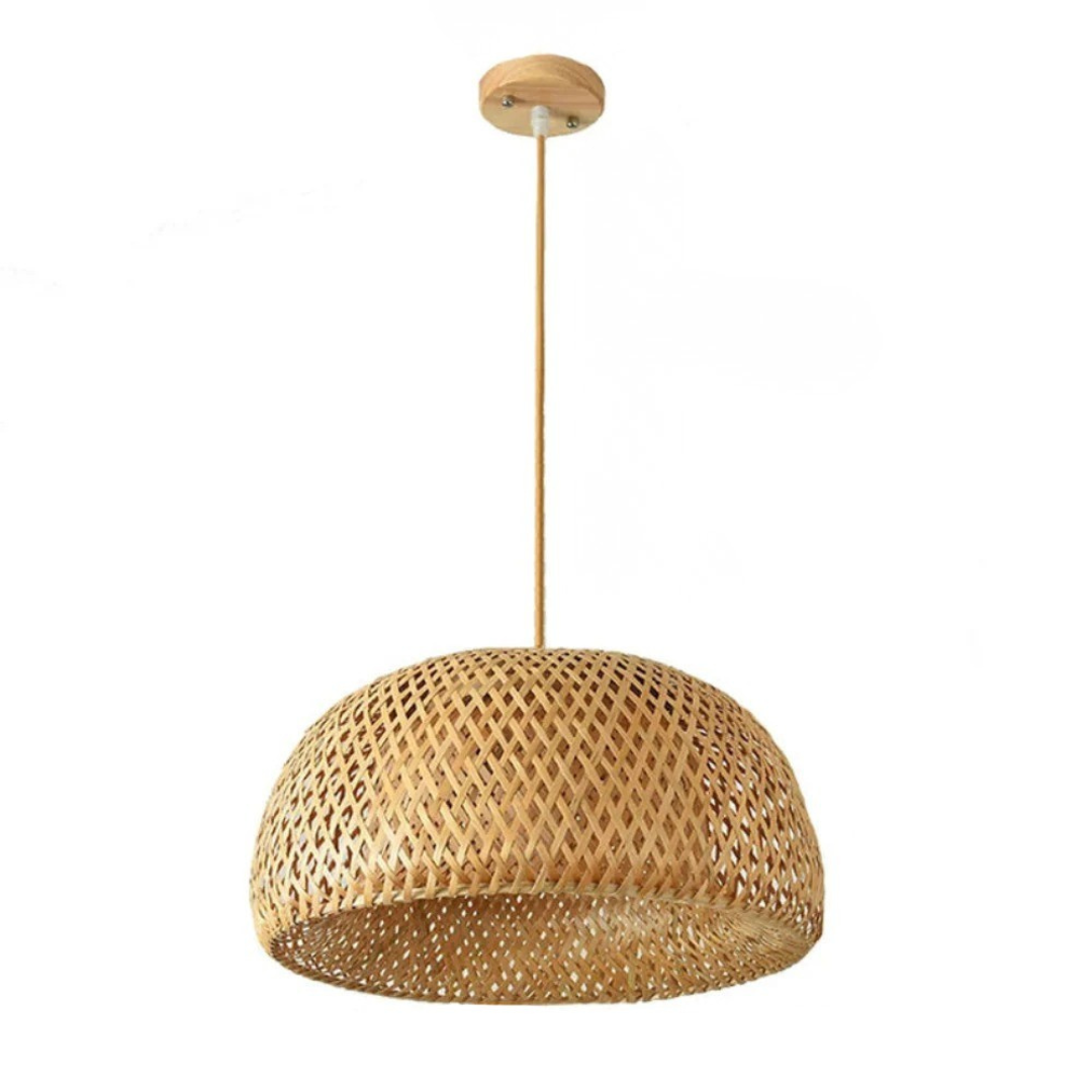 Woven Pendant Light | Handwoven Ceiling Fixture for Home Decor