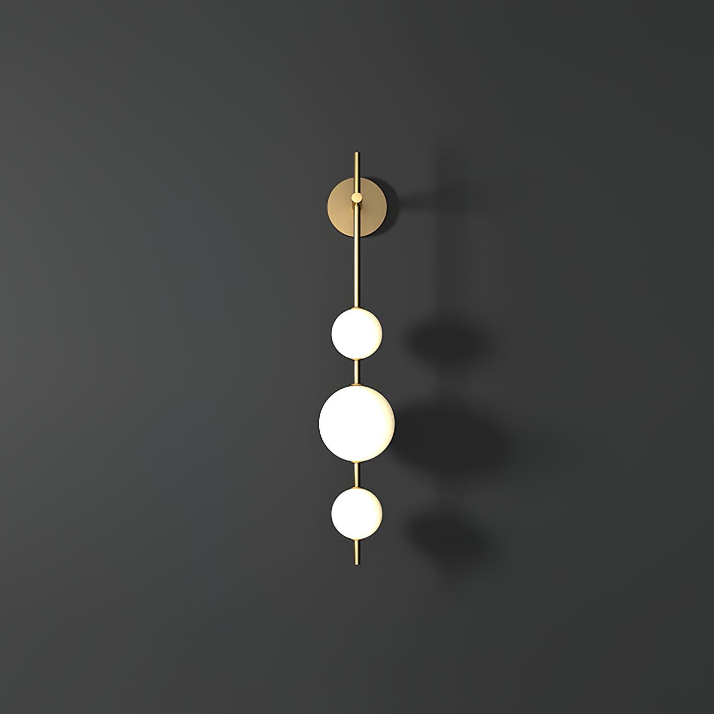 Modern Wall Light | Vertical Glass Globe