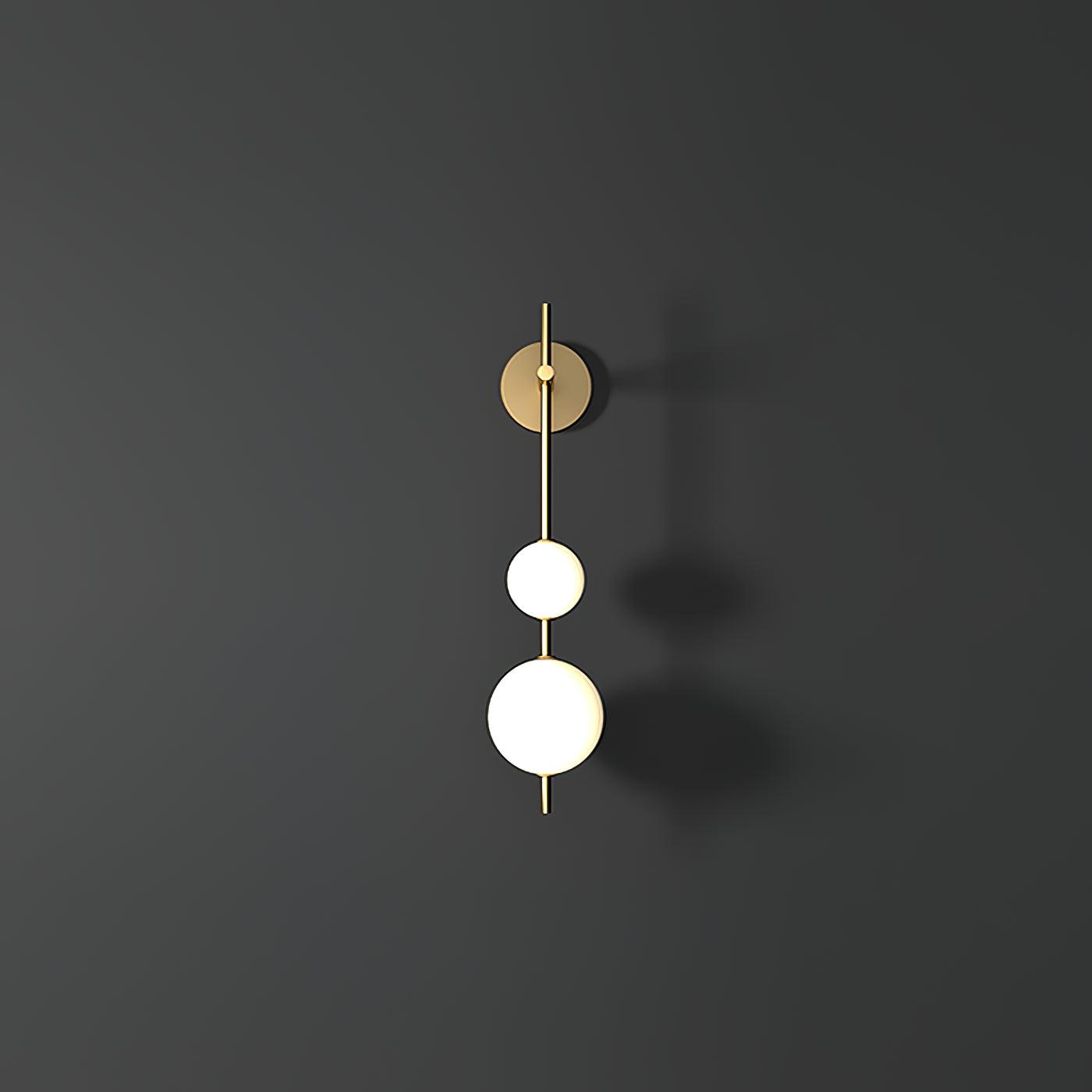 Modern Wall Light | Vertical Glass Globe