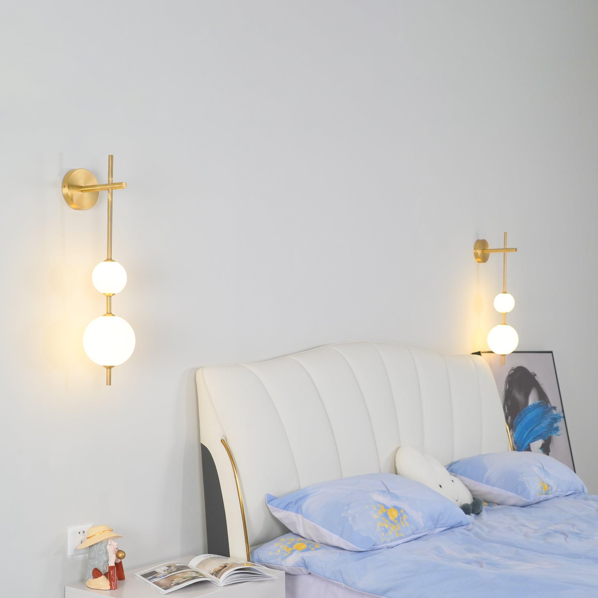 Modern Wall Light | Vertical Glass Globe