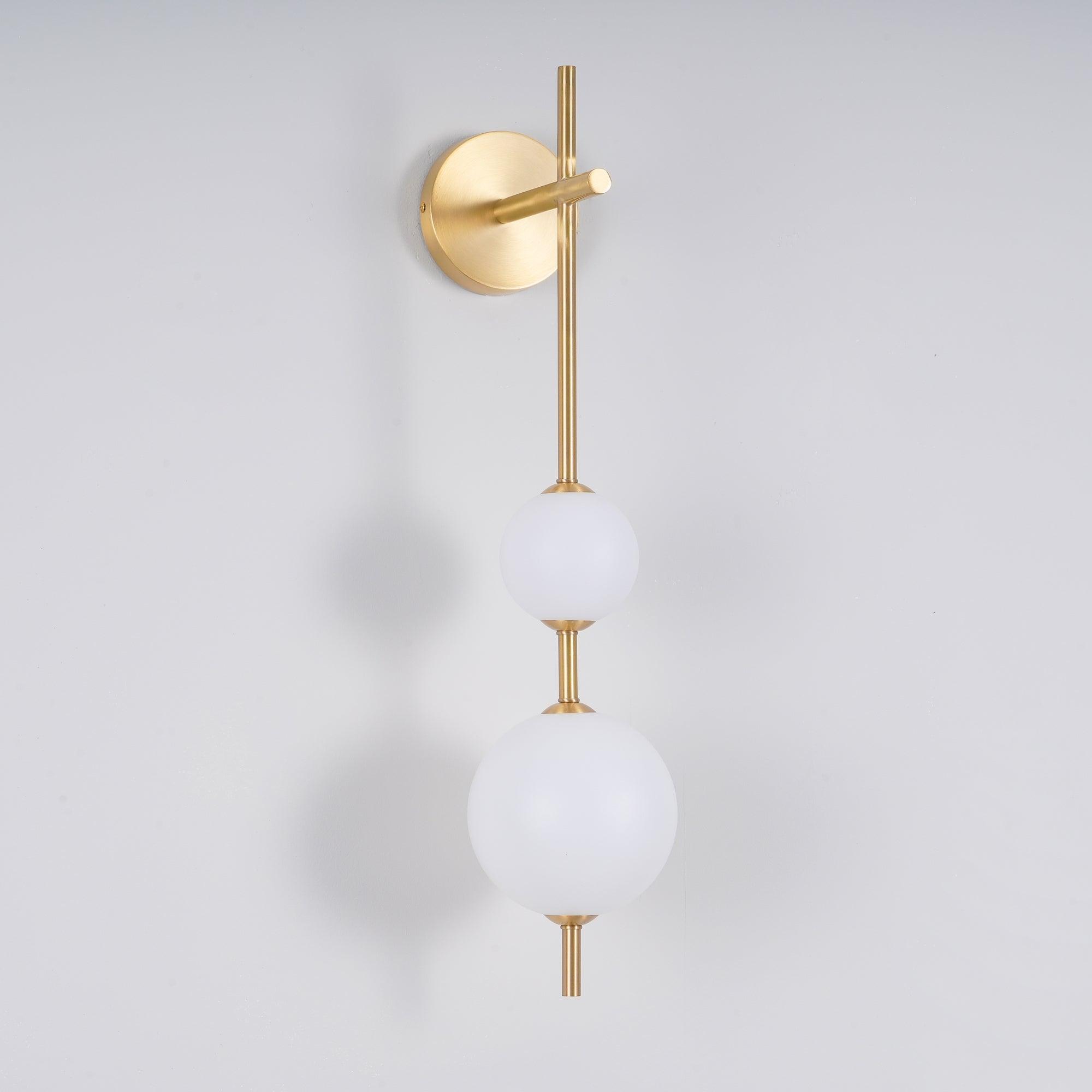 Modern Wall Light | Vertical Glass Globe