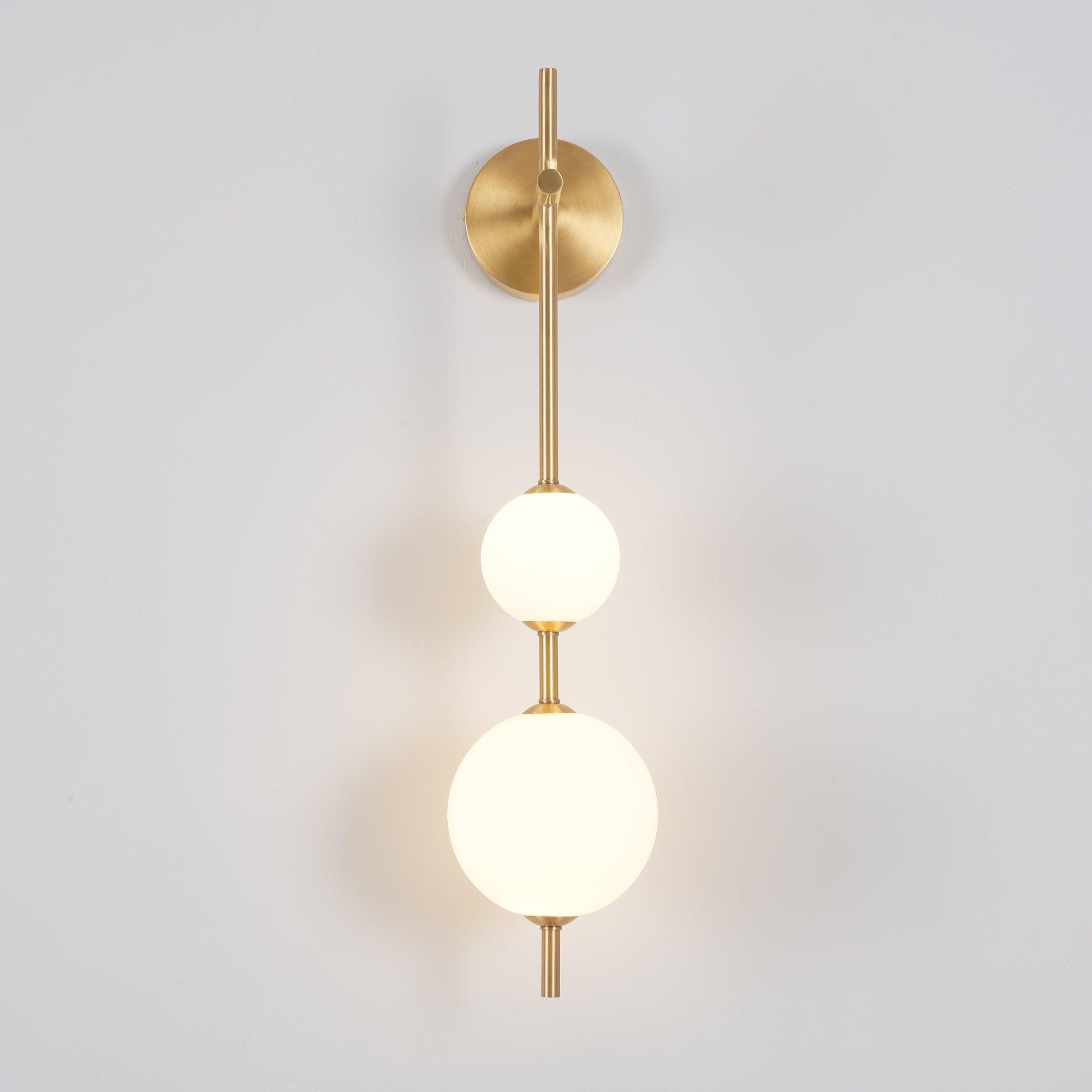 Modern Wall Light | Vertical Glass Globe