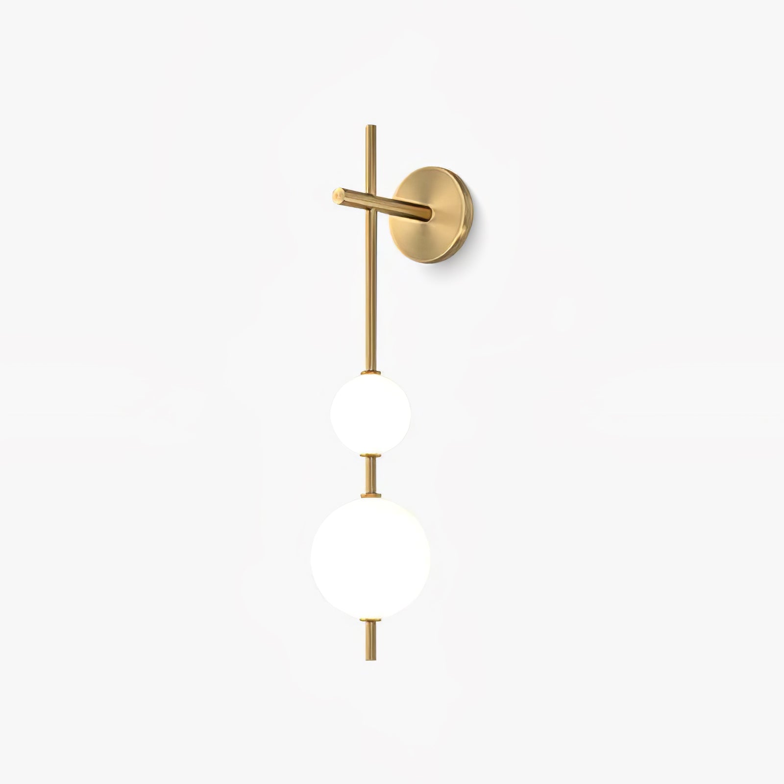 Modern Wall Light | Vertical Glass Globe
