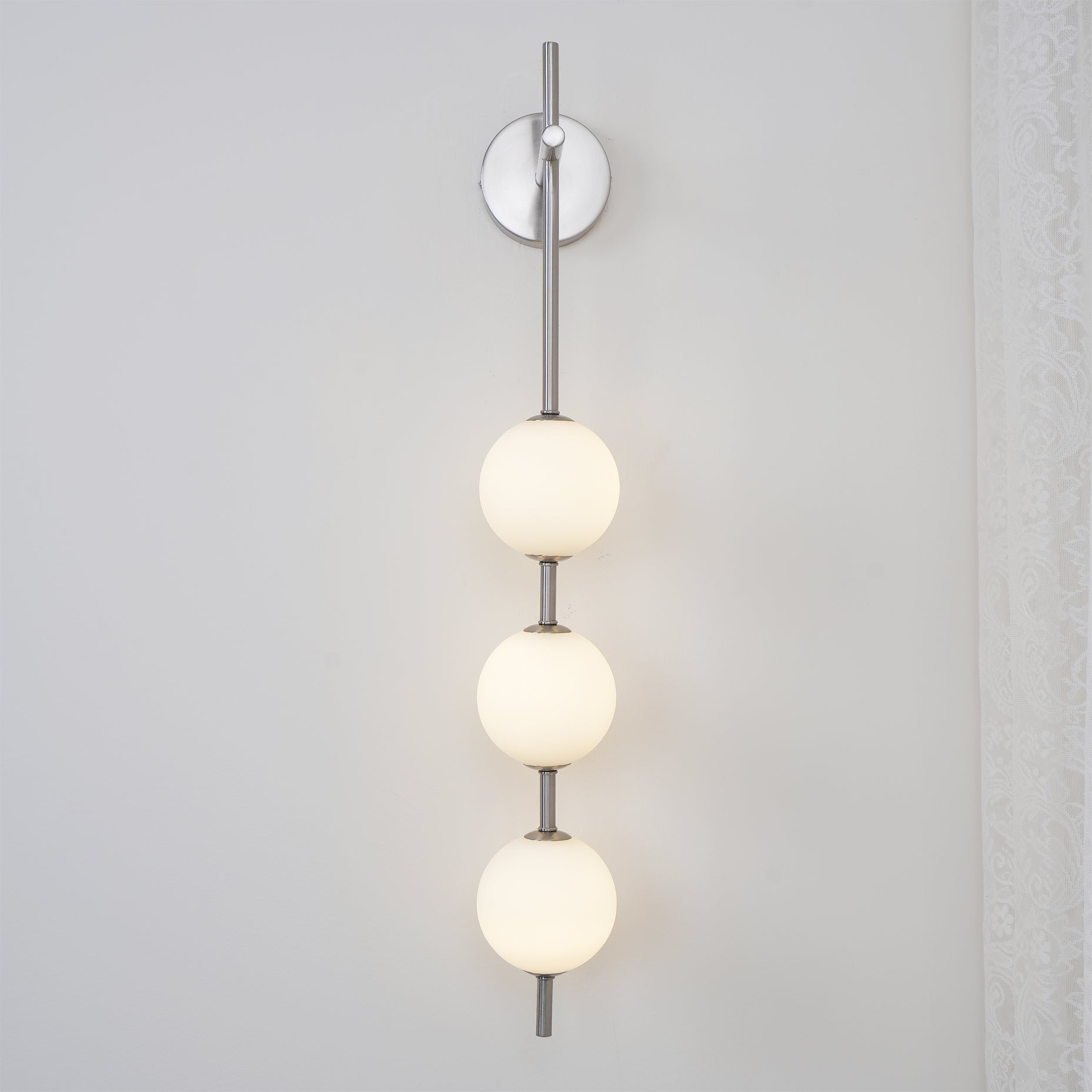 Modern Wall Light | Vertical Glass Globe
