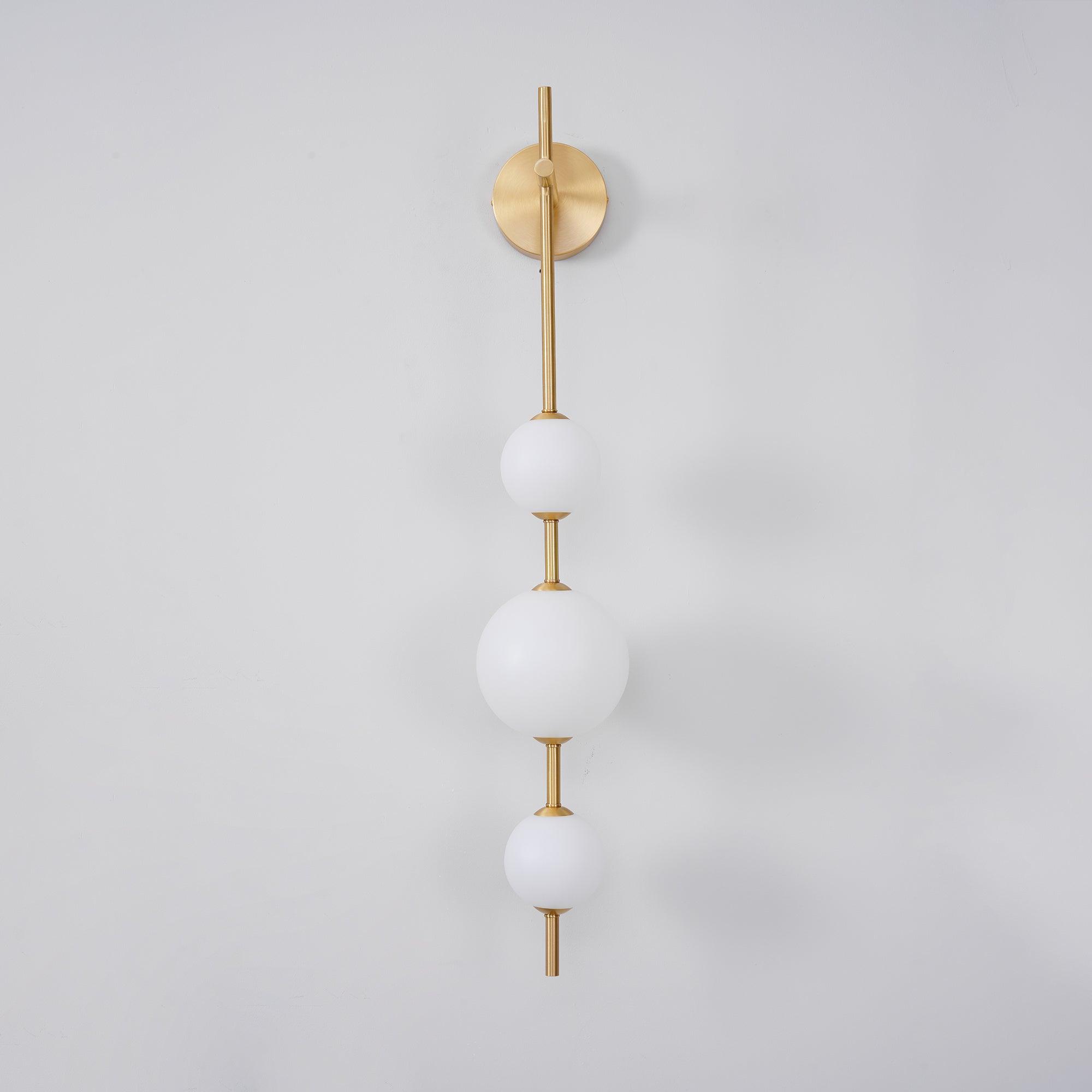 Modern Wall Light | Vertical Glass Globe
