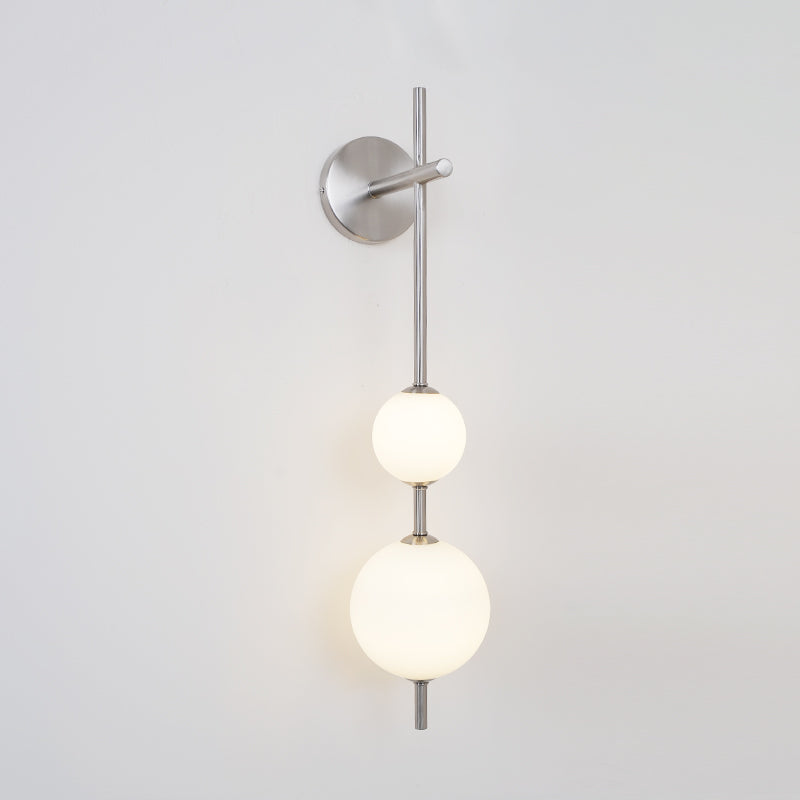 Modern Wall Light | Vertical Glass Globe