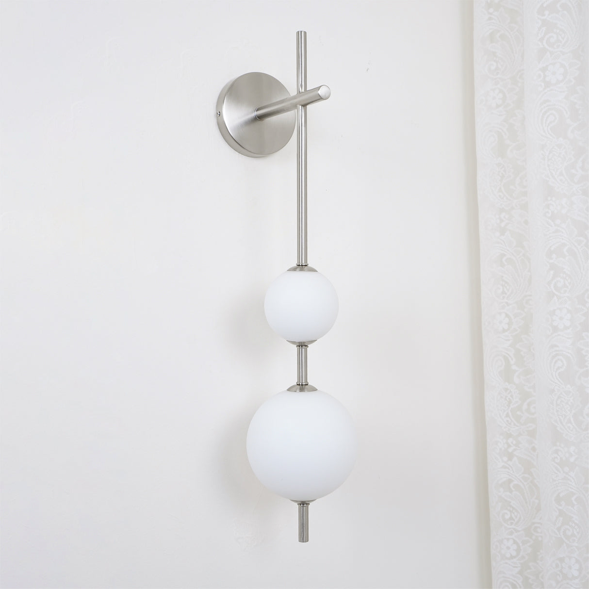 Modern Wall Light | Vertical Glass Globe